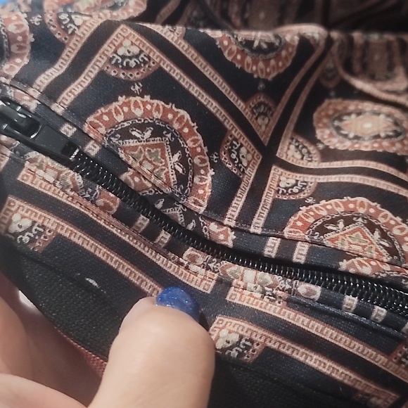 urban outfitters UO Side striped unisex medallion brown black oscar track pants - Picture 5 of 6